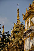 Yangon Myanmar. Shwedagon Pagoda (the Golden Stupa). Details of the southern stairway. 